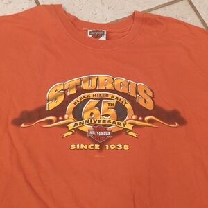 Harley-Davidson Sturgis 65th Anniversary Orange Tee
